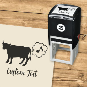 Kuhmethan-Symbol Selbstfärbende Briefmarke Permastempel