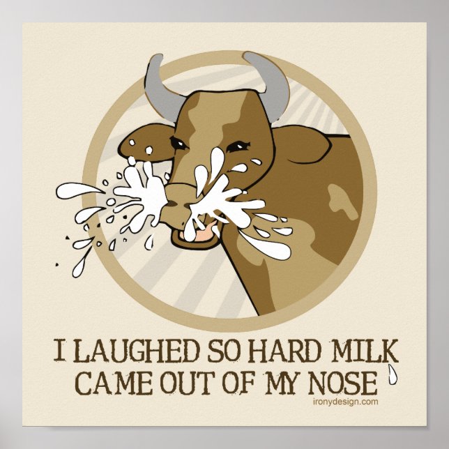 Kuhmilch aus meiner Nase Poster (Vorne)