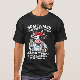 Kuhmist Lustige Bauernhof Tier Farmer Scherz Gesch T-Shirt
