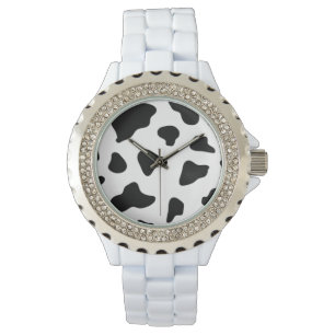 Kuhmuster Druck Armbanduhr