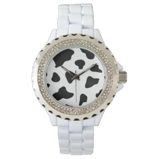 Kuhmuster Druck Armbanduhr