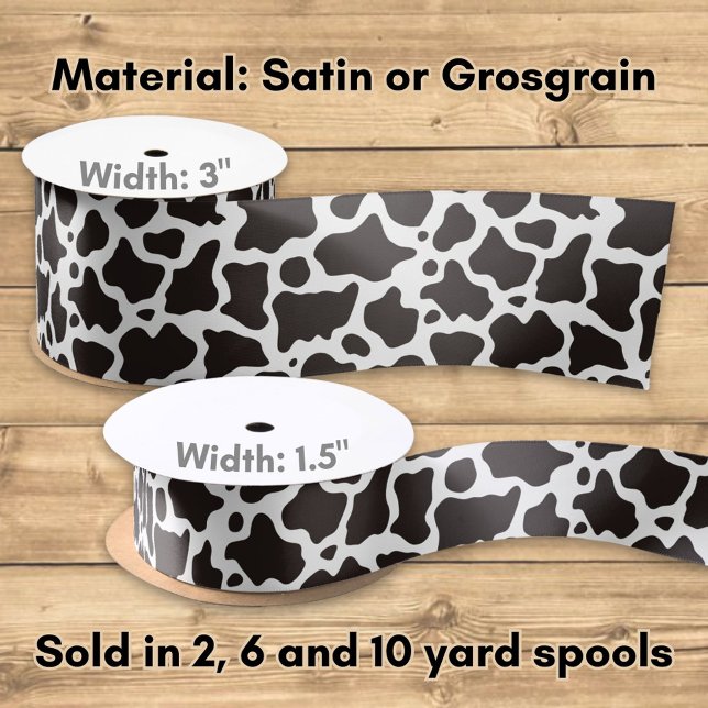 Kuhmuster-Hintergrund Satinband (Von Creator hochgeladen)