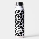 Kuhmuster-Individuelle Name Trinkflasche<br><div class="desc">Kuh Muster Individuelle Name Wasser Flasche . Wählen Sie Stil,  Größe und Farbe aus dem Menü "Optionen".</div>