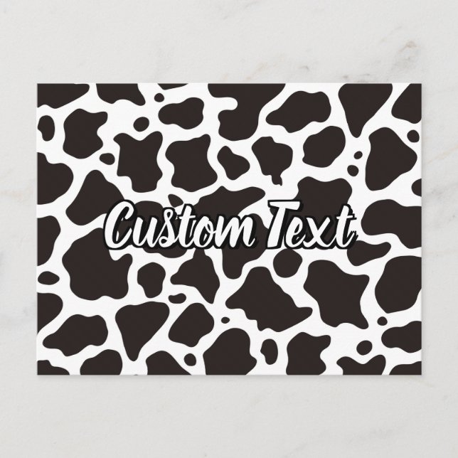 Kuhmuster Postkarte (Vorderseite)