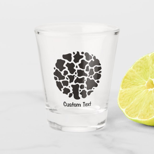Kuhmuster Schnapsglas (Vorderseite)