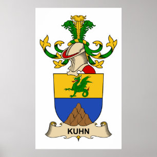 Kuhn Familienwappen Poster