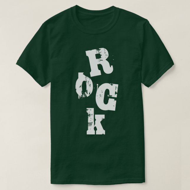 kühn gestaltetes Gestein T-Shirt (Design vorne)