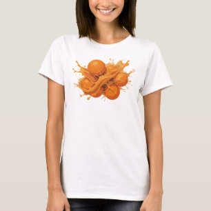 Kühn & schöne orange abstrakte Orangen T-Shirt