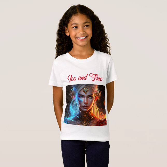 kühn schönes, weißes Feeisfeuer T-Shirt (Vorne ganz)