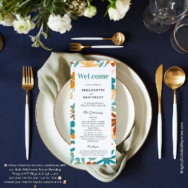 kühne Abstrakte, helle Wildblume Skript Hochzeit M Programm