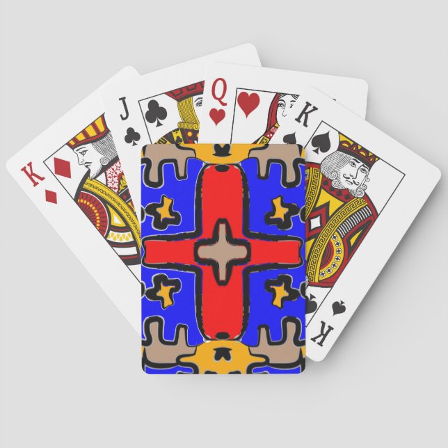 Kühne abstrakte Kunst" Spielkarten (Rückseite)