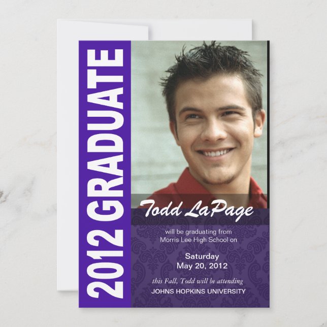 kühne, Angesagte Ankündigung des Graduation Foto 2 (Vorderseite)