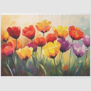 Kühne Aquarelltücher im Frühlingssinn Seidenpapier