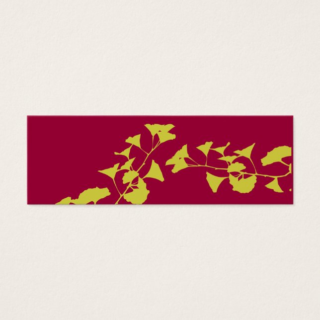 kühne asiatische Farben der Zweige des Naturginkgo (Vorderseite)