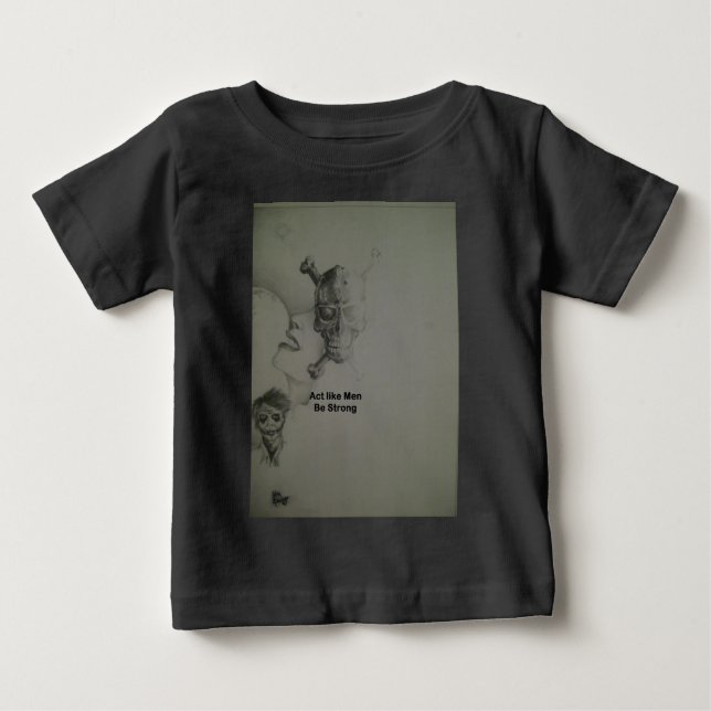 kühne Aussage: Handeln Sie wie Männer, seien Sie s Baby T-shirt (Vorderseite)