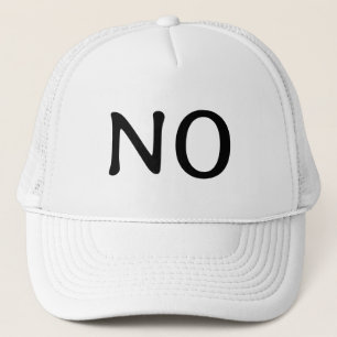 Kühne Aussage 'Nein' Minimalist Truckerkappe