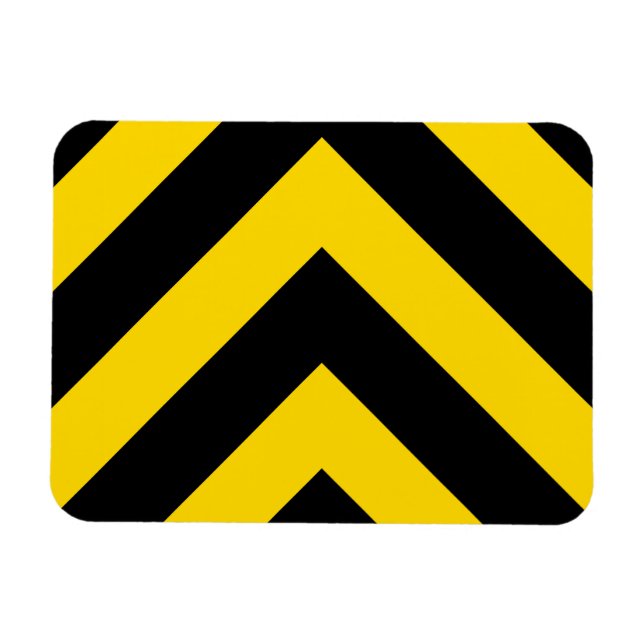 Kühne Autobahn Verkehr Hummel Bee Chevrons Magnet (Horizontal)