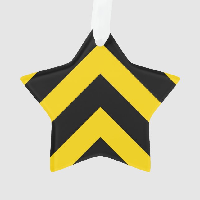 Kühne Autobahn Verkehr Hummel Bee Chevrons Ornament (Rückseite)