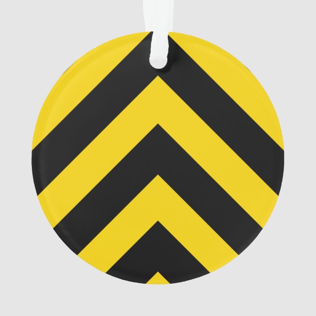 Kühne Autobahn Verkehr Hummel Bee Chevrons Ornament (Rückseite)