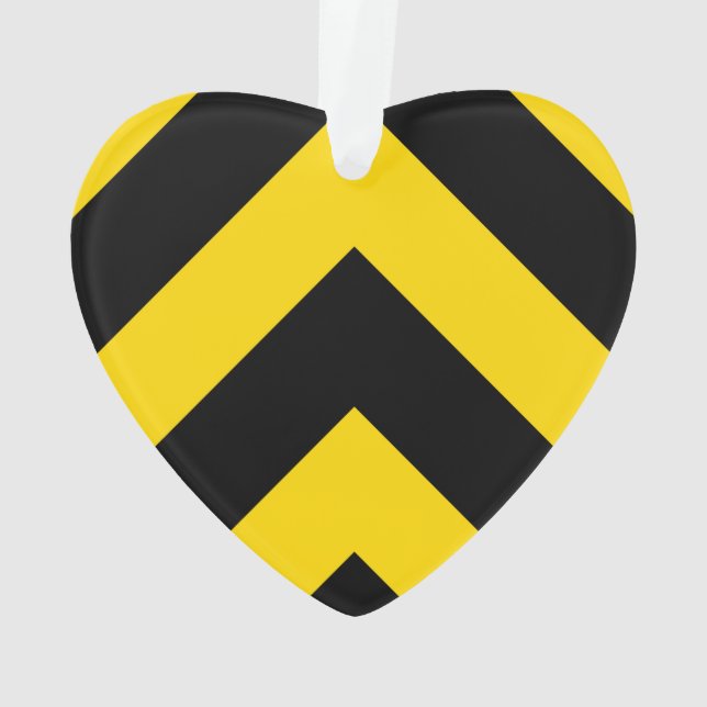 Kühne Autobahn Verkehr Hummel Bee Chevrons Ornament (Rückseite)