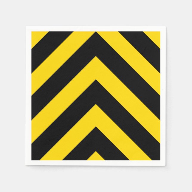 Kühne Autobahn Verkehr Hummel Bee Chevrons Serviette (Vorderseite)