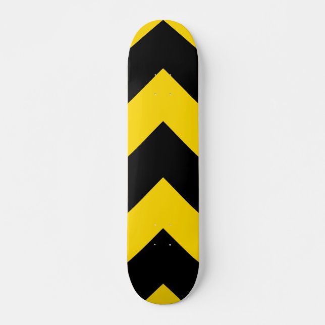 Kühne Autobahn Verkehr Hummel Bee Chevrons Skateboard (Vorne)