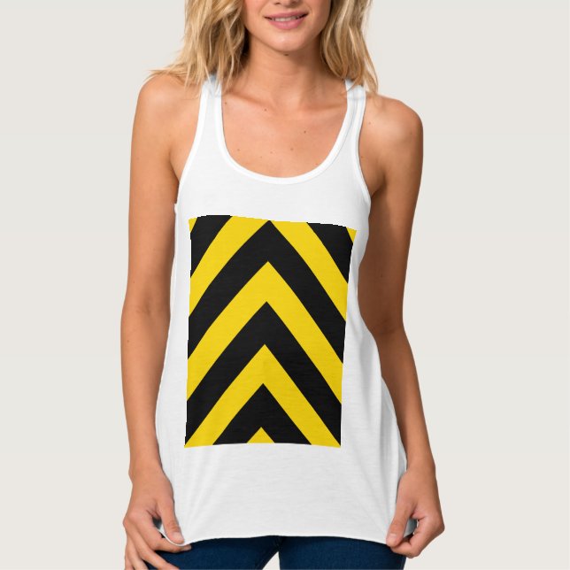Kühne Autobahn Verkehr Hummel Bee Chevrons Tank Top (Vorderseite)