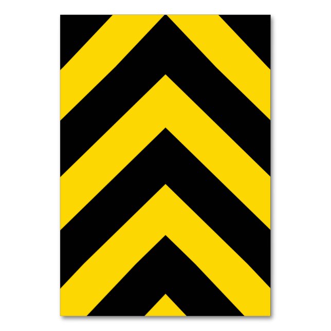Kühne Autobahn Verkehr Hummel Bee Chevrons Tischnummer (Vorderseite)
