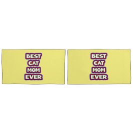 Kühne Best Cat Mama je Spaß Typografie Kissenbezug