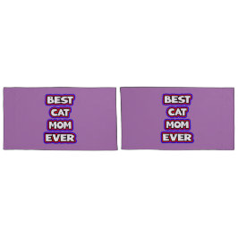 Kühne Best Cat Mama je Spaß Typografie Kissenbezug