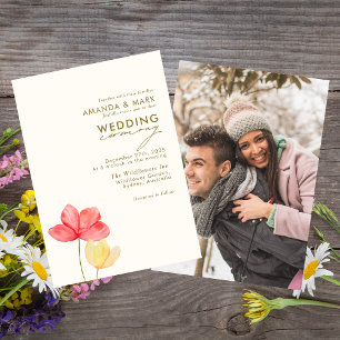 Kühne Blumenblüten Hochzeitseinladungen Einladung