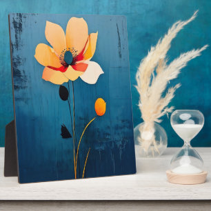 Kühne Blumenkunst mit Abstrakter Blume Fotoplatte