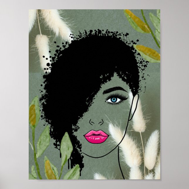 Kühne botanische Schönheit Poster (Vorne)