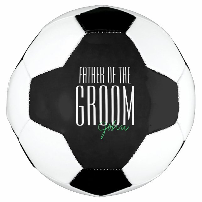 Kühne Briefe "Vater des Grooms" Hochzeitsfeier Fußball (Vorderseite)