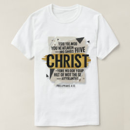 Kühne Christliche Typografie-Design - Glaube an Ch T-Shirt
