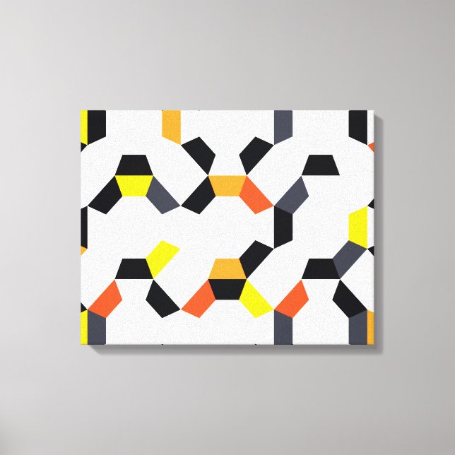 Kühne, coole, trendige, einzigartige, moderne geom leinwanddruck (Vorderseite)