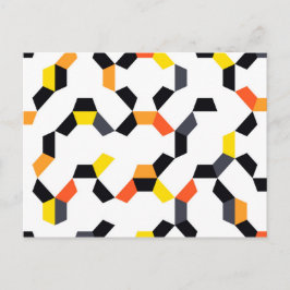Kühne, coole, trendige, einzigartige, moderne geom postkarte