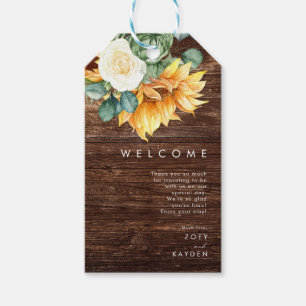 Kühne Country Sunflower Begrüßung von Holz Geschenkanhänger