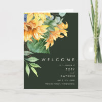 Kühne Country Sunflower | Dunkelgrüne geklappte Ho