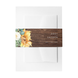 Kühne Country Sunflower Holz Einladungsbanderole