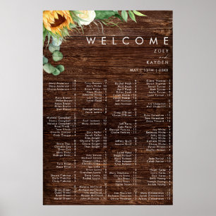Kühne Country Sunflower   Holzsitze Poster