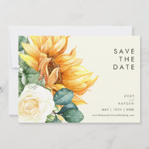 Kühne Country Sunflower   Horizontal hellgelb Save The Date