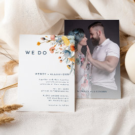 kühne, elegante Floral machen wir Hochzeiten Foto Einladung