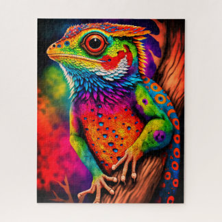 Kühne farbenfrohe Regenbogenechos Gecko Fun Animal