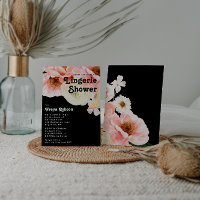 kühne, farbige Blüte | Black Lingerie Dusche