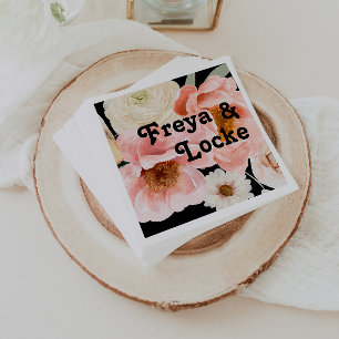 kühne, farbige Blüte   Hochzeit von Napkins Serviette
