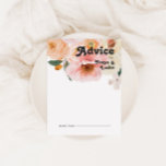 kühne, farbige Blüte | Hochzeitsratgeber Hinweiskarte<br><div class="desc">Diese kühne bunte Blüte | Hochzeitsratenkarte passt wunderbar zu Ihrer modernen botanischen Hochzeit. Die großen, rosa Aquarelltöne, die gebrannten Orangen, die staubigen Blume der Rose und der Blick auf Pfirsiche oder Aprikosen im Grünen verleihen diesem Design ein elegantes und lebendiges Ambiente. Das einzigartige Design hat eine romantische böhmische Qualität und...</div>