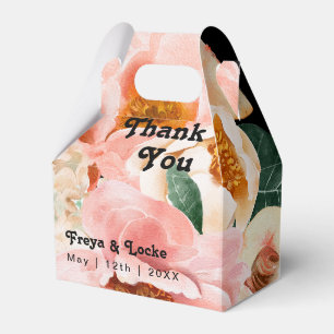 kühne, farbige Blüte   Schwarze Gastgeschenk Hochz Geschenkschachtel