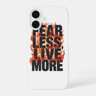 Kühne feurige Motivtypografie iPhone 16 Hülle