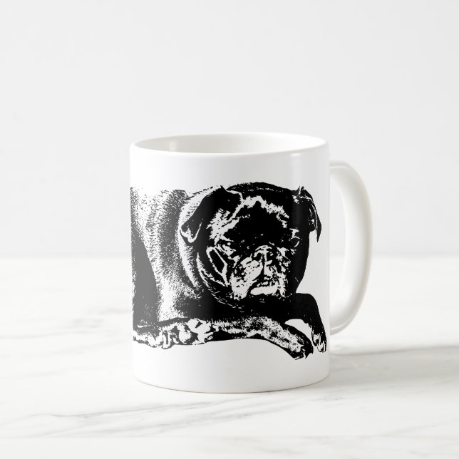 Kühne Form, gemütliche Reflexionen Kaffeetasse (VorderseiteRechts)